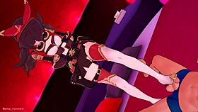 amber having fun with his feet?