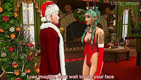 Hey, Tav rides Astarion on Christmas Eve in Sims 4!