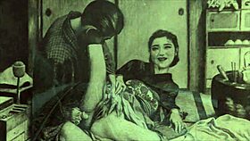 Vintage erotic illustration captures retro anime charm