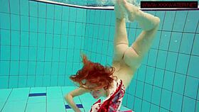 Hairy ginger polish teen underwater, what are you hiding?