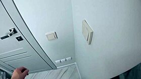 Horny stepsister stuck, pounded hard in tight bathroom quickie!