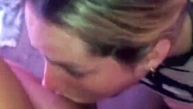 Enjoying a delicious treat with lots of saliva and milk in the mouth