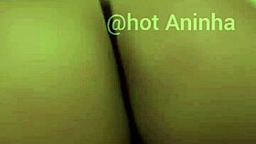 Aninha's big latina ass sits hot and rough, making it hard not to cum