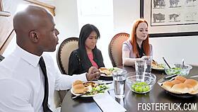 Asian Foster Stepdaughter Ember Snow Fucked by BBC Stepdaddy. Summer Hart Joins the Intense Session.