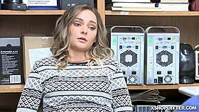 Aften Opal feels passion as Jason feeds her huge cock at work