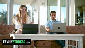 Wicked husband addicted to step-sister-in-law's tight pussy 😈