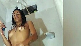 Lady's Big Clit Orgasm with Muscular Fuck Doll