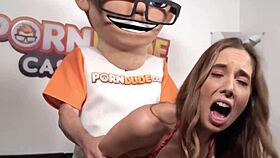 Blonde beauty millie morgans rides monster cock passionately