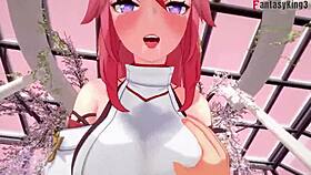 Yae Miko having sex in Genshin Impact