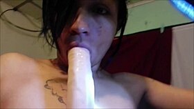 Amateur Teasing Herself With Homemade Dildo