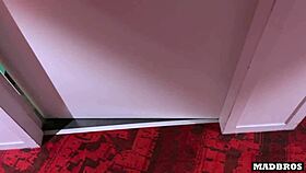 French Goth Bends Over Big Ass