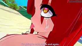 parasoul in bikini gets fucked in skullgirls fantasy