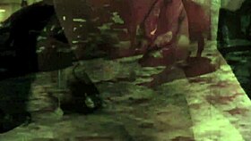 look at this vintage taboo scene where she bends over for doggystyle with hairy pussy outdoors