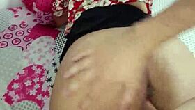 venezuelan brunette shyly takes big cock in her ass