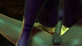 Sexy Purple Elf With A Big Round Butt Bouncing On Top In Pov 3d Porn