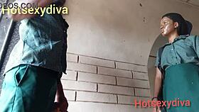 Hot college girl got punished by a fellow student in class