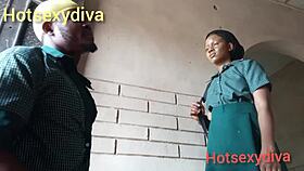 Hot college girl got punished by a fellow student in class