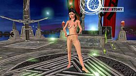 Animated cartoon porn of indian bhabhi in sexy positions then masturbating with candle