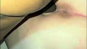 this snowbunny takes deep bbc backshots and gets a sloppy creampie