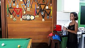 pool game with cuckold