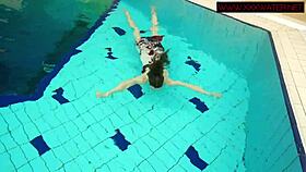 Hairy ginger polish teen underwater, what are you hiding?