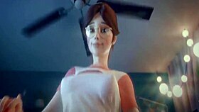 Dva rides in cowgirl position in this anime hentai video.