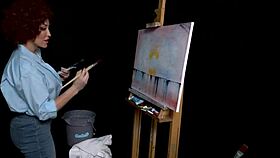 wow, big tits milf ryan keely gets horny in bob ross cosplay tutorial