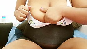 asian aunt flaunts her big tits in family story