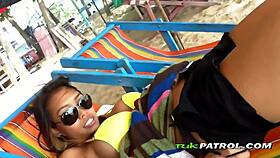 little asian whore loves satisfying a white sex tourist