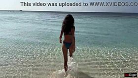 Can you believe I pissed on this girl at a public beach? She was totally shocked!