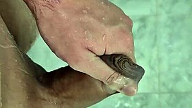 Brazilian Twink Cumming in Shower Solo