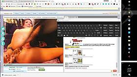 Can she handle the huge dildo while her tits bounce wildly?