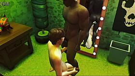sims 4 scene rains cum everywhere on gay guys getting wild 😈💦