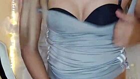 touching myself with this hot trans babe feels so good