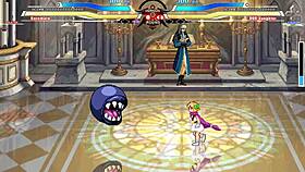 In this cartoon anime, Kuromaru battles DQ5 in an epic showdown.