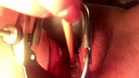 Cervix Stretched And Sounded With Intense Insertion