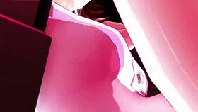 haruka in a fun string pulling game in this hentai.