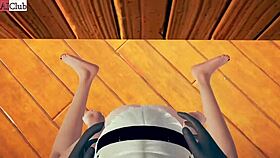 The hentai girl moans, 'fuck my big ass in missionary with monster cock'