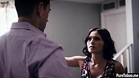 Annoyed Milf Wife Engages In Cheating Threesome Blowjob