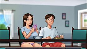 summertime saga episode 203 unfolds in anime style