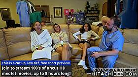 Two nurses assist Aria Nicole in hospital research.