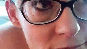 Samantha sucks cock in public outdoor.