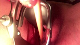 Cervix Stretched And Sounded With Intense Insertion
