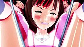 haruka in a fun string pulling game in this hentai.