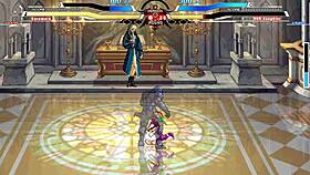 In this cartoon anime, Kuromaru battles DQ5 in an epic showdown.