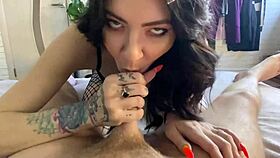 pov reverse cowgirl riding big cock until creampie in her pussy