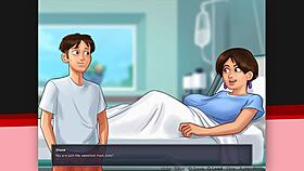 Milf in cow cosplay summertime saga milks monster cock