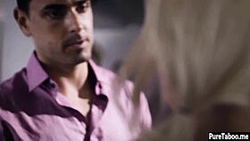 Annoyed Milf Wife Engages In Cheating Threesome Blowjob