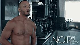 first anal blowjob gift to chef with big black cock!