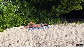 Can you believe I pissed on this girl at a public beach? She was totally shocked!